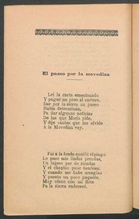 El paseo por la movediza