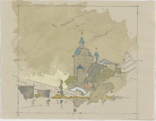 Döllgast, Hans; München; Bayern; Aquarellstudien - Stadtansichten