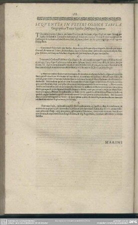 Sequentia In Veteri Codice Tabulae Geographicae Terrae Sanctae subscripta leguntur