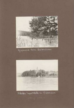 oben: Uferpartie beim Lauenhaus auf Mainau unten: Kloster Maurach und Birnau bei Uhldingen-Mühlhofen