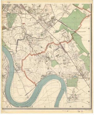 Übersichts-Plan der Stadt Düsseldorf