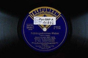 Frühlingsstimmen-Walzer / (Johann Strauß)
