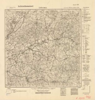 1787 (alte Nr.: 472) Lichtenau, Meßtischblatt (4cm - Karte)