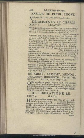 Liber XXXIV. De Alimentis Et Cibariis Legatis