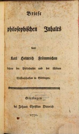 Briefe philosophischen Inhalts
