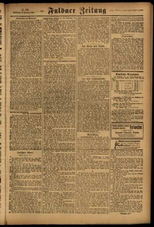 Dritte Ausgabe vom Mittwoch, den 09. Februar 1921.