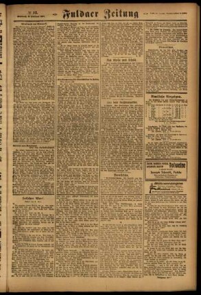 Dritte Ausgabe vom Mittwoch, den 09. Februar 1921.