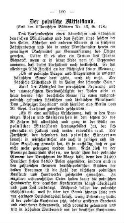 Der polnische Mittelstand