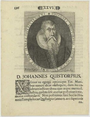 Bildnis des Johannes Quistorpius