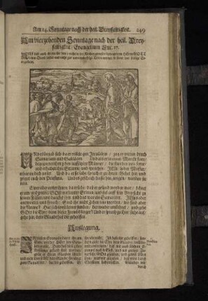 Am vierzehenden Sonntage nach der heil. Dreyfaltigkeit / Evangelium Luc. 17.