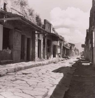 Italien, Pompeji, Via dell´ Abbendanza, Natursteinpflaster