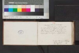 Notiz d. 18. Jh. / Notiz von Bibliothekar Kräuter