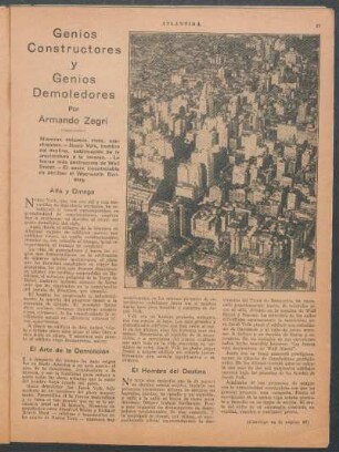 Genios constructores y genios demoledores