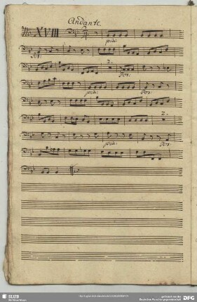 18. Anonymus, Andante, B-Dur
