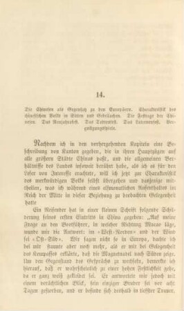 14. Die Chinesen als Gegensatz zu den Europäern. Charakteristik des chinesischen Volks ...