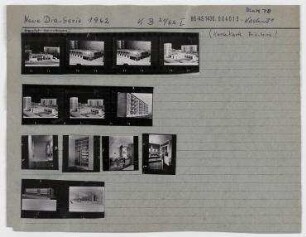 Repros für eine Dia-Serie zur Berliner Stadtplanung und Architektur. Berlin, Mitte, Karl-Marx-Allee (vor 1961 Stalinallee)/Unter den Linden