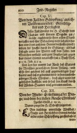Cap. XII. Von der Wieder-Erstellung aller Dinge/ und dem herrlichen Reiche Chtistus/ Apostel-Gesch. 3 19/21.