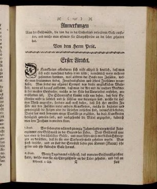 [Geschwülste der Gallenblase.] Von dem Herrn Petit.