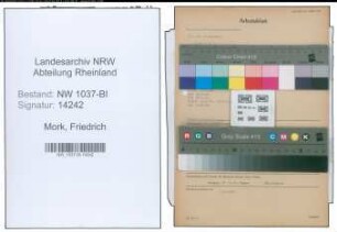 Entnazifizierung Friedrich Mork , geb. 21.11.1892 (Bahnsekretaer)