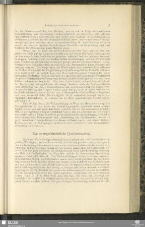 Das preisgeschichtliche Quellenmaterial(