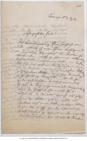 Brief von Reinhold Grundemann an Justus Perthes' Geographische Anstalt  : Frankfurt (Oder), 08.12.1864