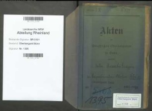 Klein; Ottokar, Bergreferendar; Prüfungs- u. Personalakten Band 1 (Ausarbeitungen)
