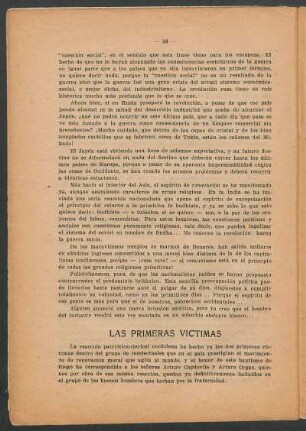 Las primeras víctimas