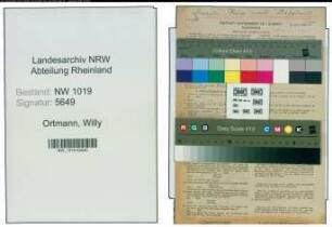Entnazifizierung Willy Ortmann , geb. 24.08.1903 (Ingenieur)