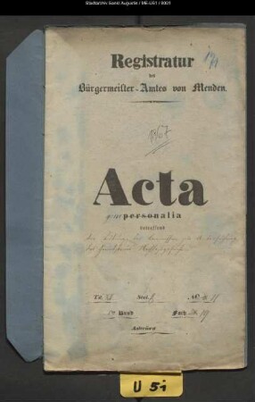 Bildung der Kommission zur Untersuchung der Grundsteuer-Nachlass-Gesuche