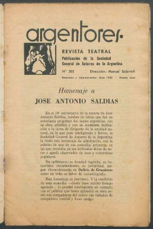 Homenaje á José Antonio Saldías