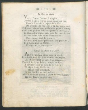 La Mort au Maire = Der Tod zum Schultheiß