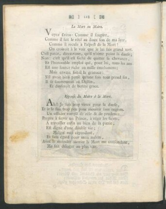 La Mort au Maire = Der Tod zum Schultheiß