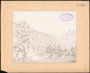 Brücke, Ariccia: Perspektivische Ansicht