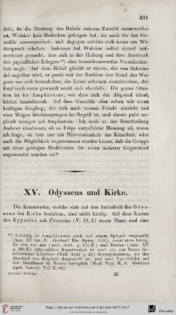 XV. Odysseus und Kirke