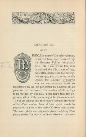 Chapter IX. Music