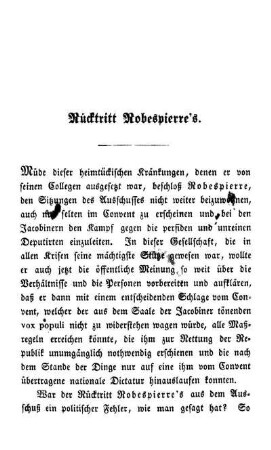 Rücktritt Robespierre's.