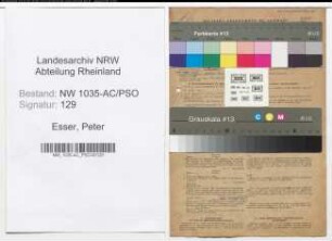Entnazifizierung Peter Esser , geb. 18.01.1899 (Beamter)