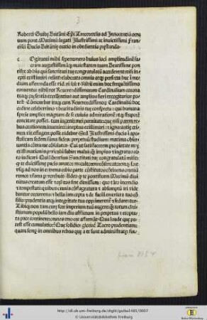 Roberti Guibae…ad Innocentium…oratio in obedientia praestanda.