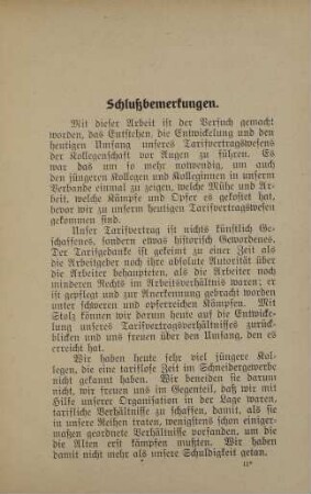 Schlußbemerkungen.