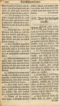 XIX. Von der heiligen tauffe