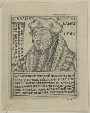 Bildnis des Erasmvs Roterodamvs