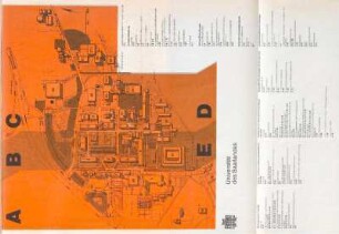 Lageplan der Universität des Saarlandes