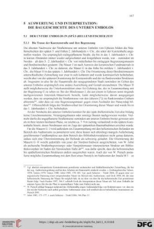5.1 Der untere Embolos in (spät-)hellenistischer Zeit