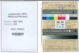 Entnazifizierung Herbert Klein , geb. 09.04.1897 (Zahnarzt)