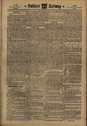 Zweite Ausgabe vom Dienstag, den 24. Mai 1910.