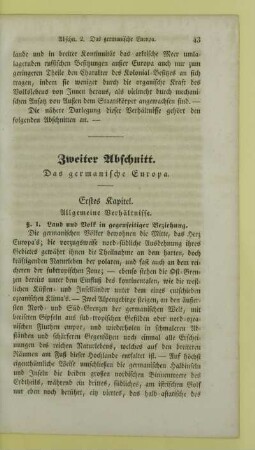Zweiter Abschnitt. Das germanische Europa