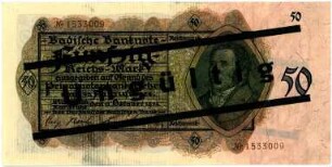 Geldschein, 50 Reichsmark, 16.10.1924