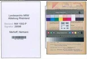 Entnazifizierung Hermann Merhoff , geb. 20.10.1909 (Kriminalsekretaer)