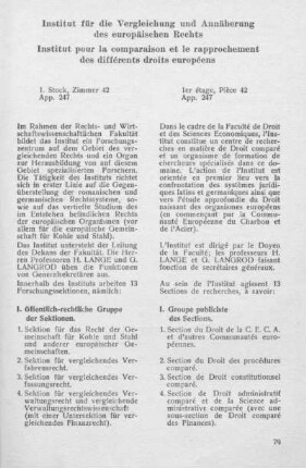 Institut für die Vergleichung und Annäherung des europäischen Rechts