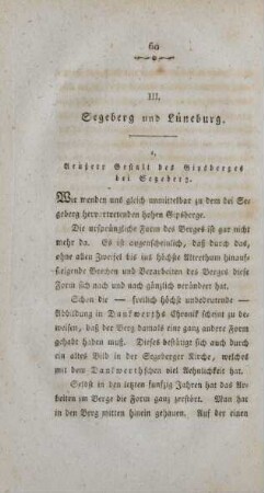 III. Segeberg und Lüneburg